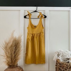 Mustard Mini Dress